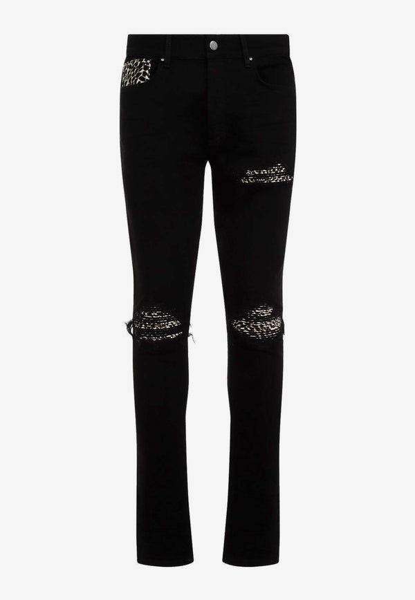 Leopard MX1 Skinny Jeans