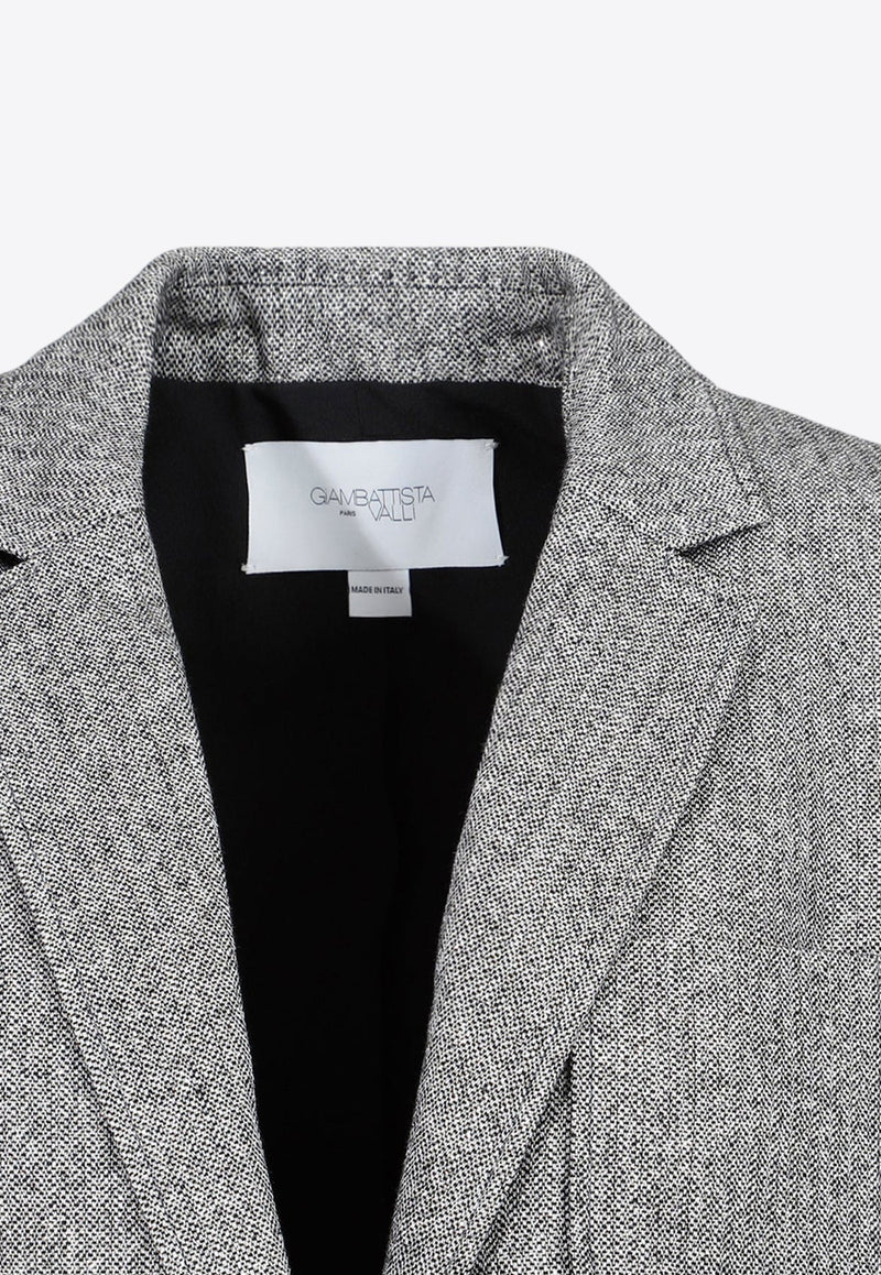 Single-Breasted Blazer in Wool Blend