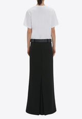 Box Pleat Maxi Skirt