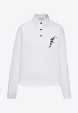 Long-Sleeved Logo Polo T-shirt