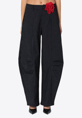 Pinstripe Balloon Pants