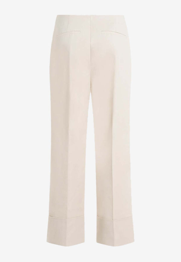 Straight-Leg Tailored Pants