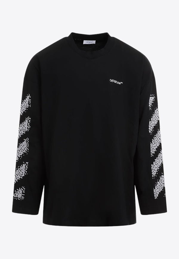 Pixel Diag Long-Sleeved T-shirt