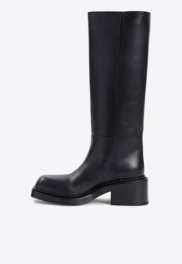 Knee-High Leather Boots