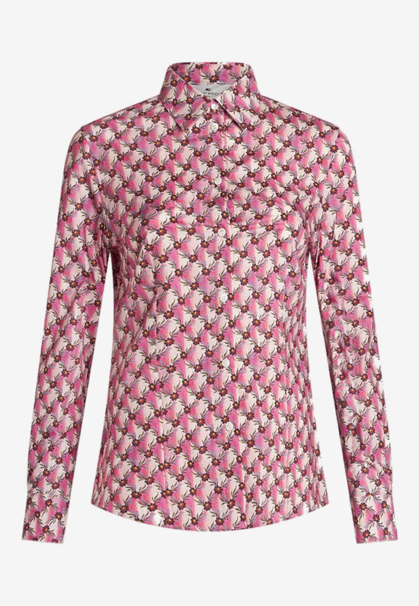 Floralia Floral Print Long-Sleeved Shirt