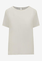 Short-Sleeved Silk Top