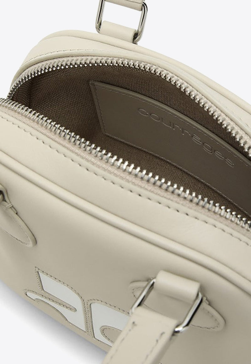 Mini Bowling Top Handle Bag in Calf Leather