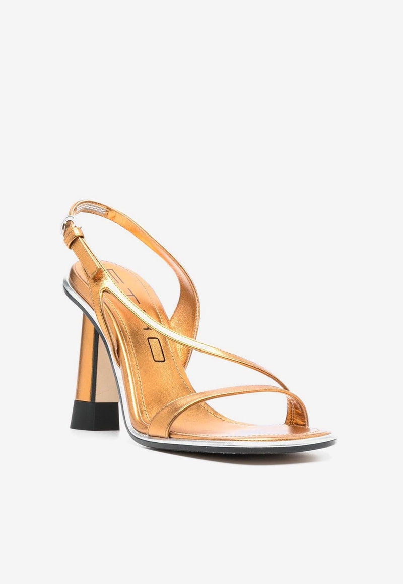 100 Metallic Leather Sandals