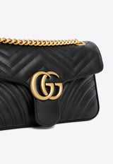 Small GG Marmont Shoulder Bag in Matelassé Leather