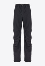 Drawstring Straight-Leg Pants