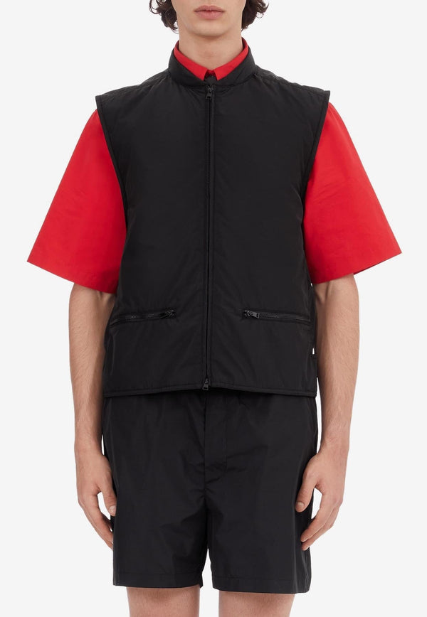 Zip-Up Vest in Tech Fabric