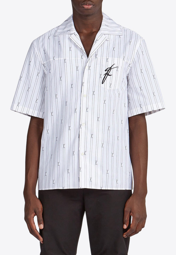 Short-Sleeved Striped Shirt