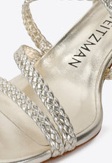 Wovette 45 Sandals in Metallic Leather