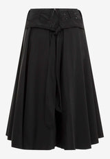 Flared Midi Skirt