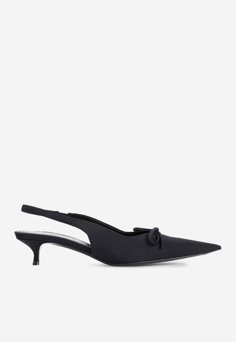 Knife Bow 40 Slingback Pumps