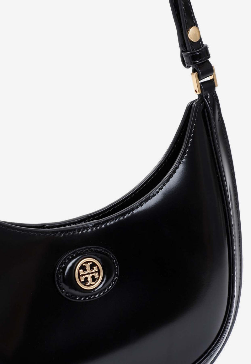 Mini Robinson Crescent Shoulder Bag in Patent Leather