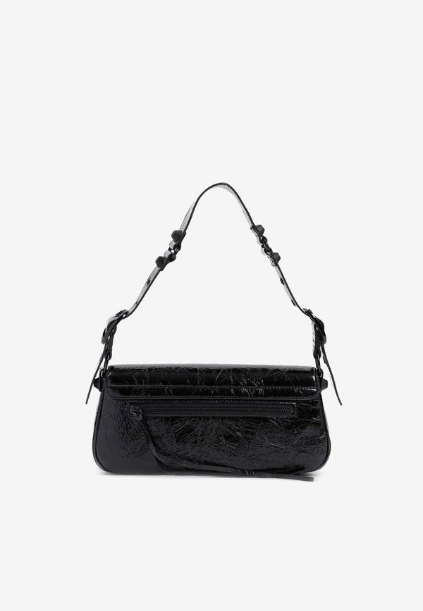 Small Le Cagole Leather Shoulder Bag