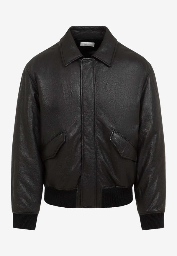 Leather Bomber Jacket