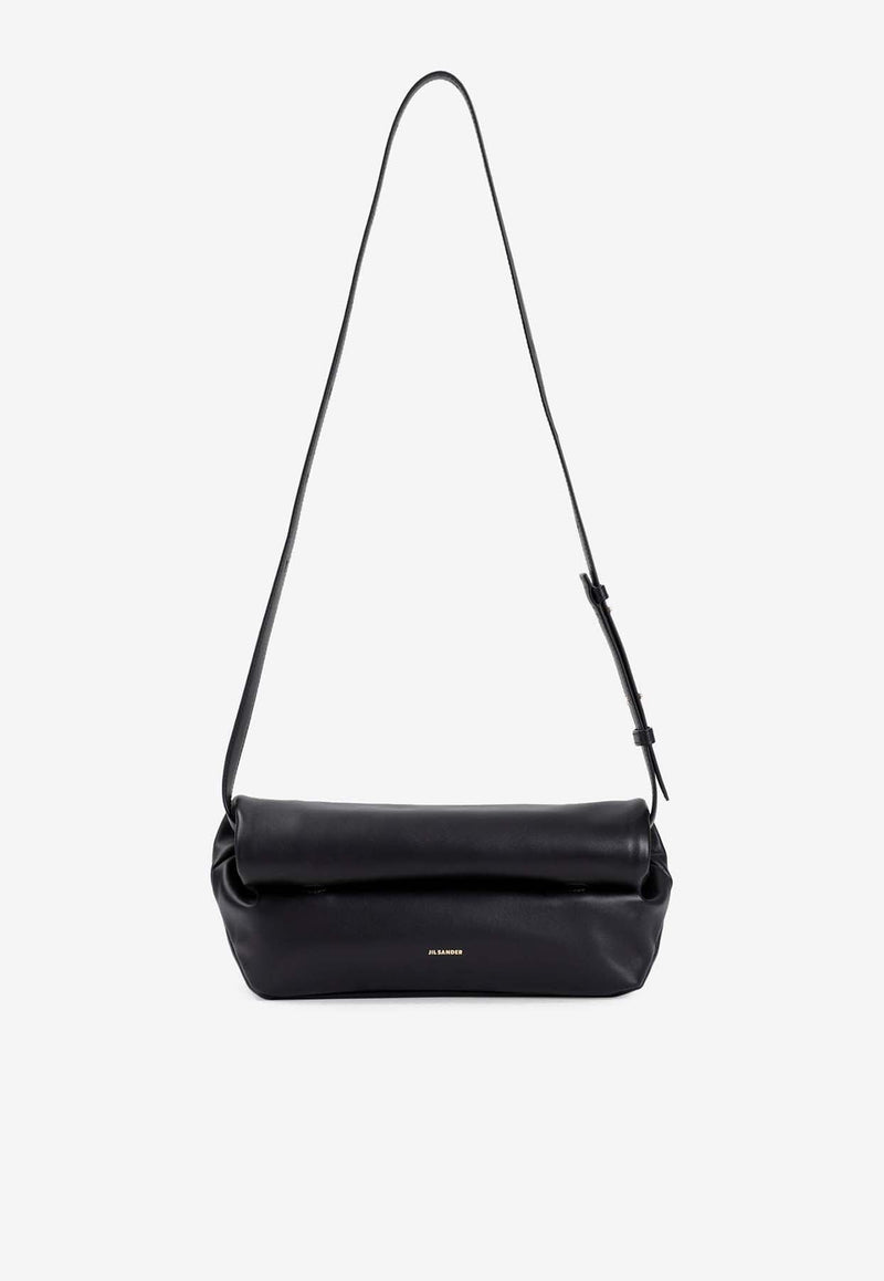 Small Rollup Leather Shoulder Bag