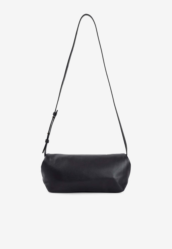 Small Rollup Leather Shoulder Bag