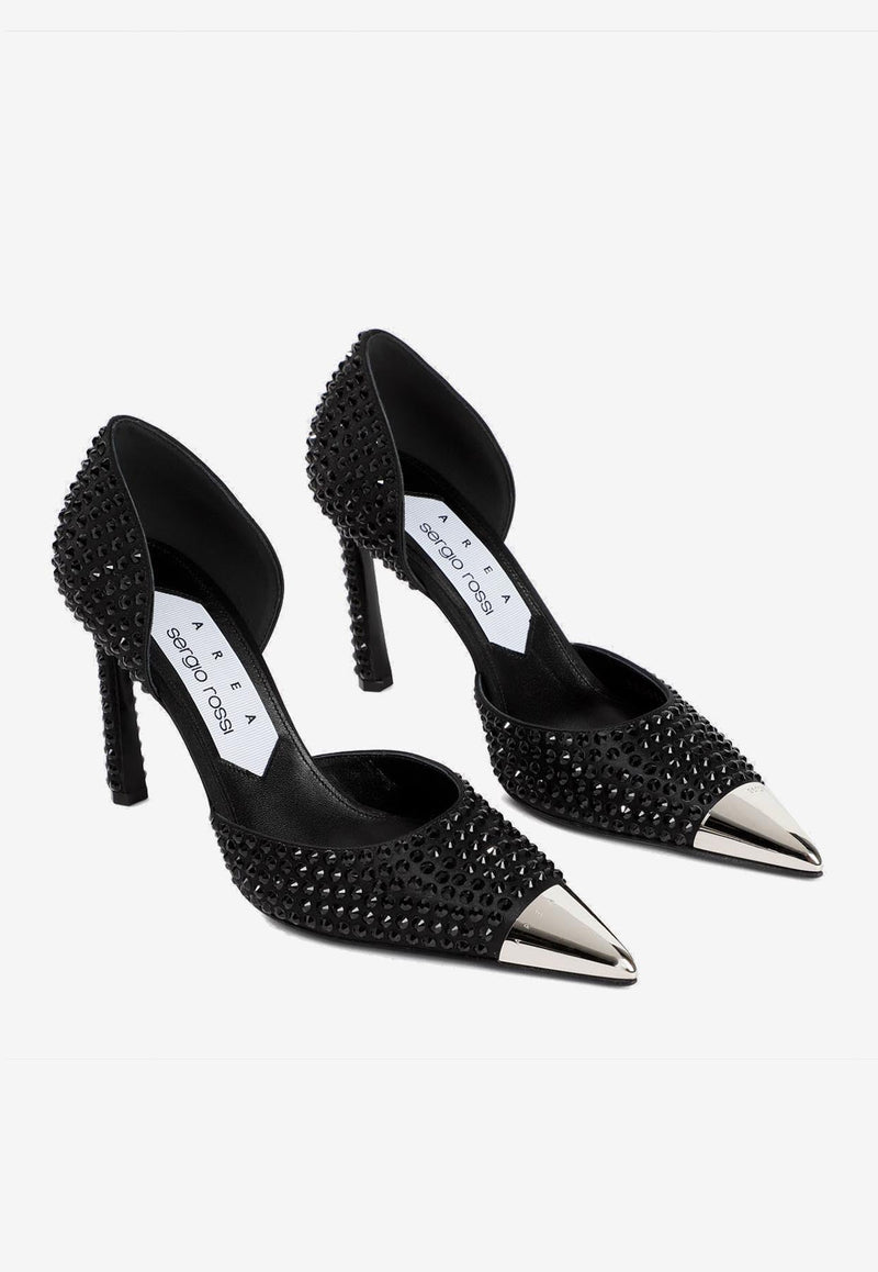 90 Crystal-Embellished Pumps