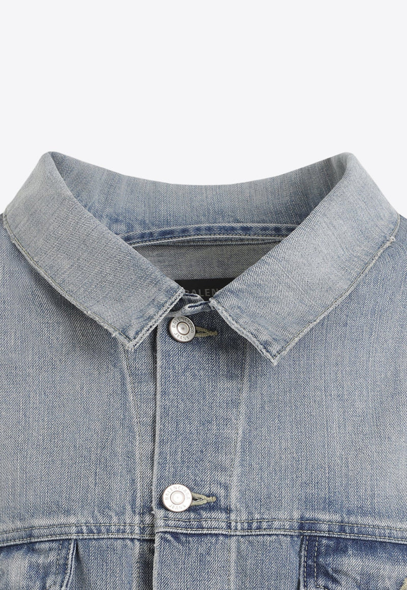 Off-Shoulder Denim Jacket