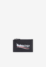 Campaign Logo Leather Cardholder