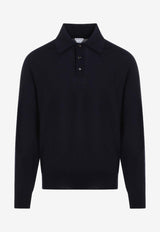 Long-Sleeved Polo Sweater