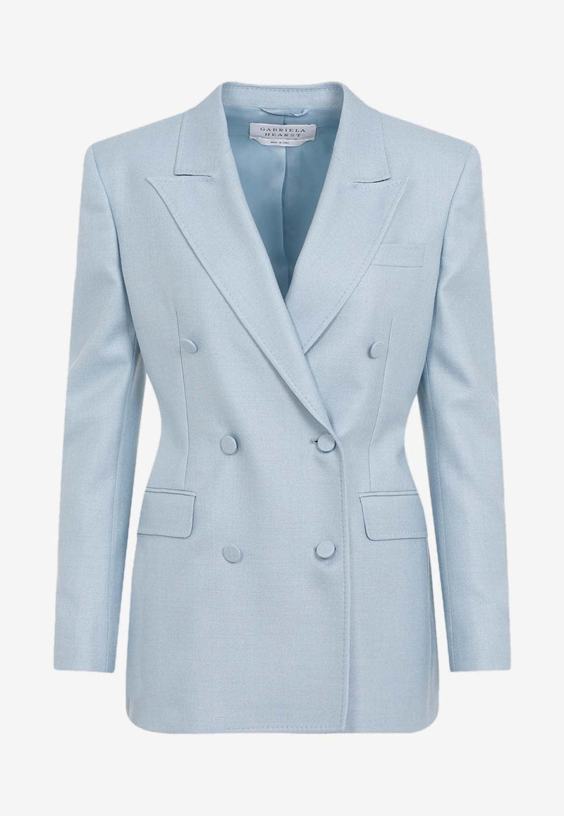 Gavin Double-Breasted Wool Blazer