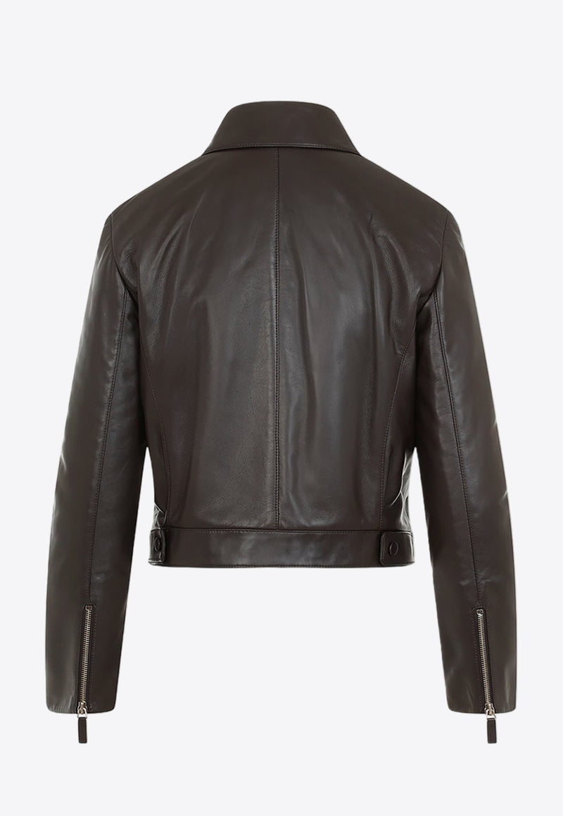 Leather Bomber Jacket