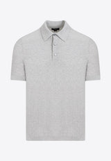 Herringbone Short-Sleeved Polo T-shirt