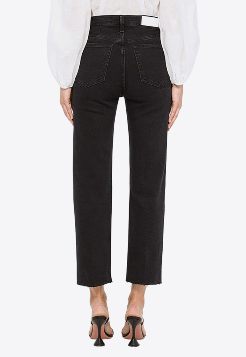 Straight-Leg Cropped Jeans