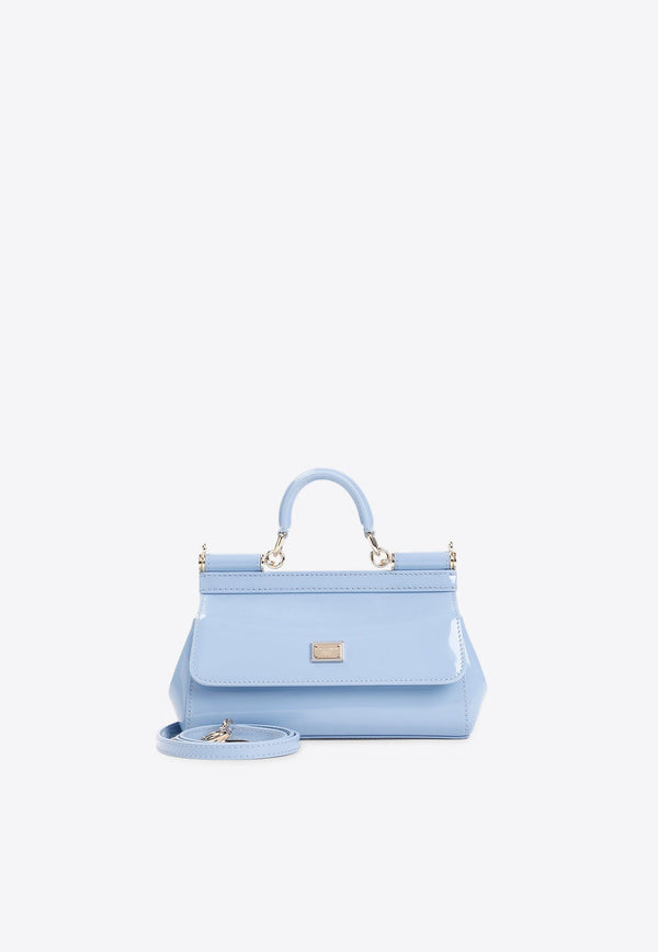 Small Sicily Top Handle Bag in Dauphine Leather