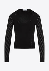 Nadar V-neck Knit Top