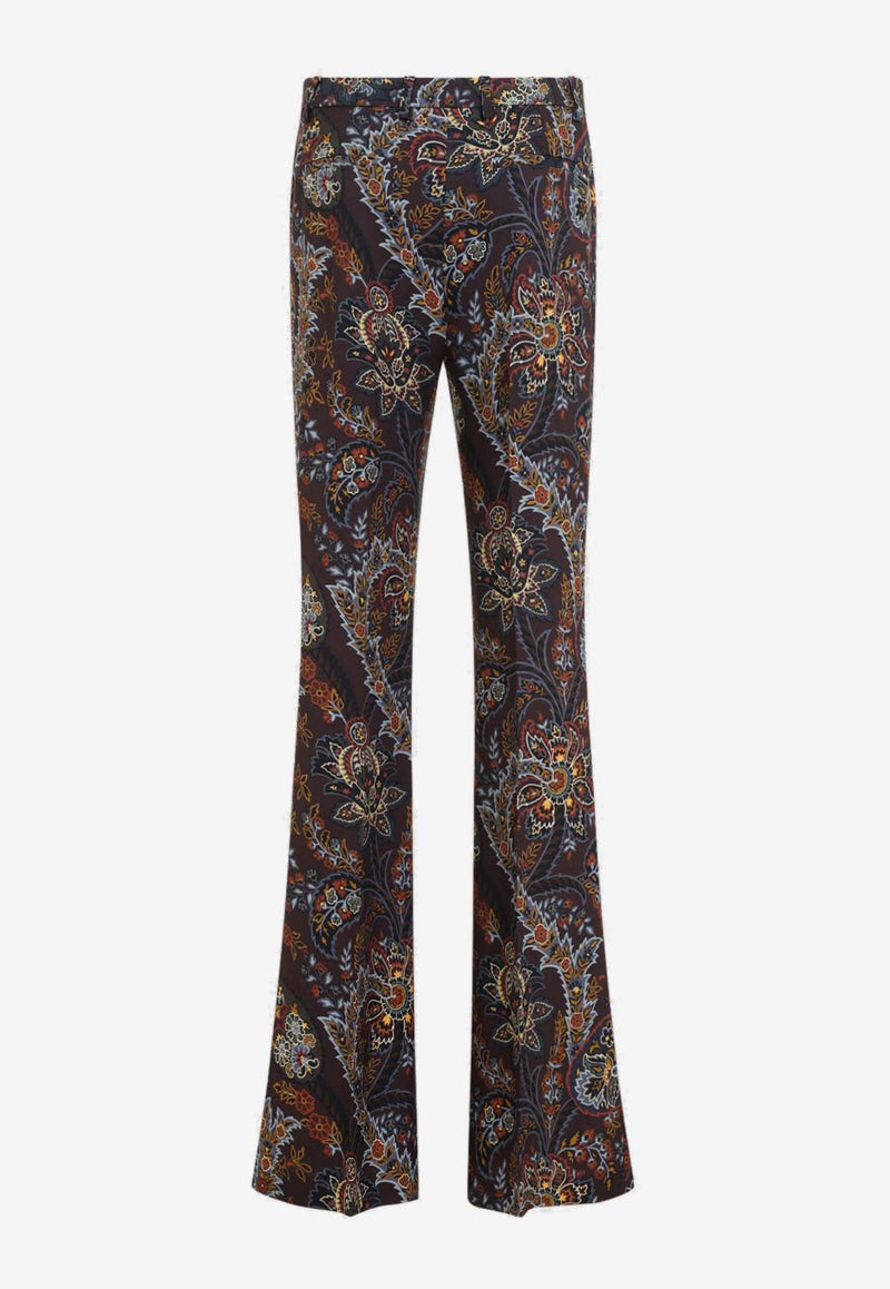 Paisley Print Cady Pants