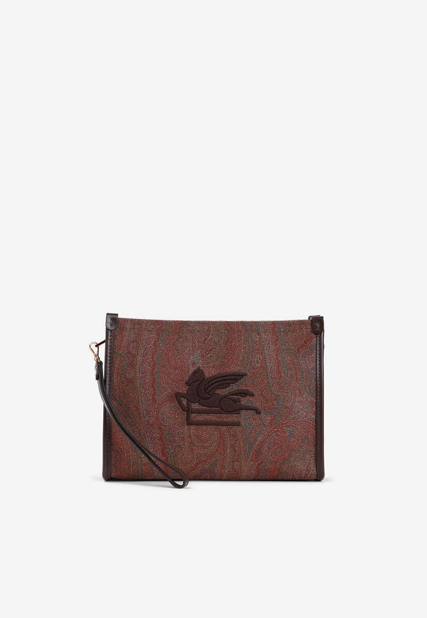 Medium Paisley Logo Pouch