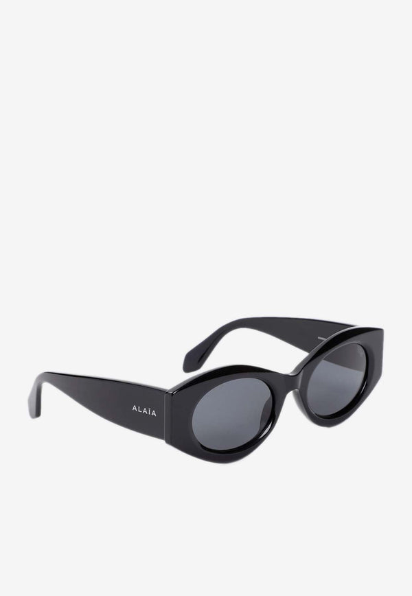 Oval-Frame Sunglasses