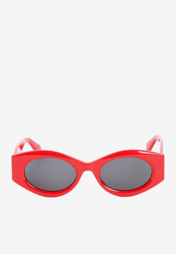 Oval-Frame Sunglasses