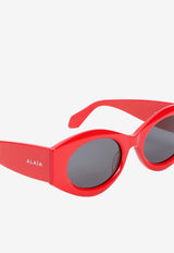 Oval-Frame Sunglasses