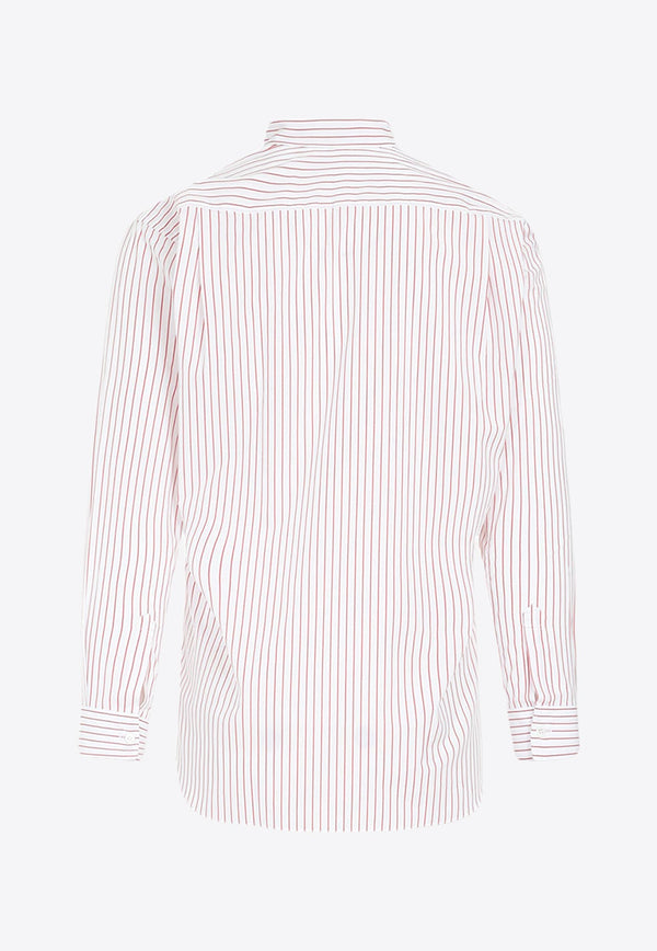 X Lacoste Logo Striped Shirt