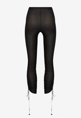 Drawstring Cropped Leggings