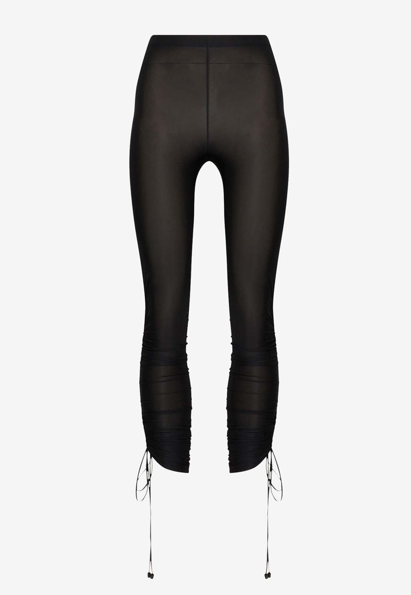 Drawstring Cropped Leggings