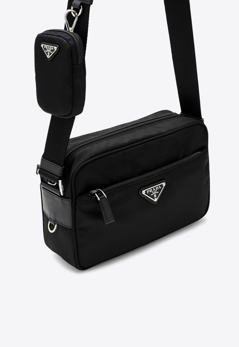 Triangle Logo Re-Nylon Crossbody Bag