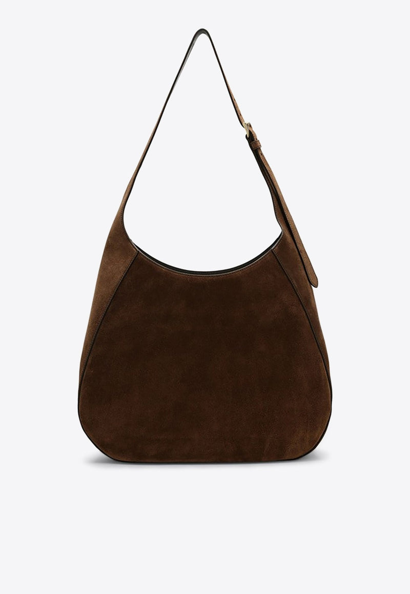 Large Suede Shoulder Bag