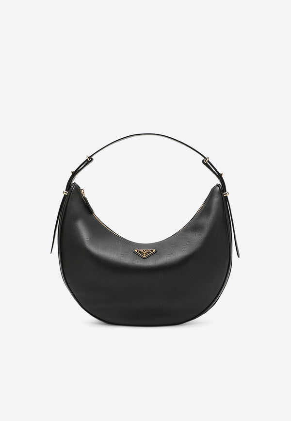 Large Arqué Leather Hobo Bag