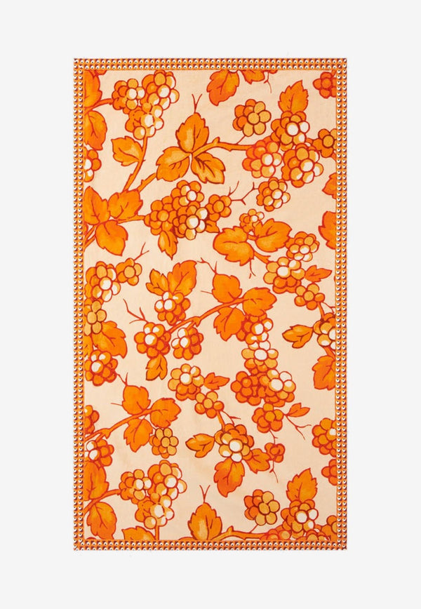 Berry Print Beach Towel