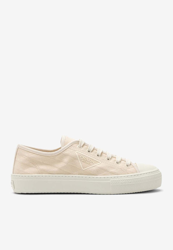 Triangle Logo Low-Top Sneakers