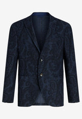 Paisley Single-Breasted Blazer