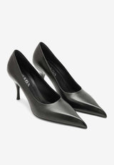 85 Pointed-Toe Leather Pumps