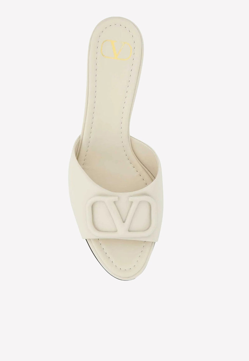 80 VLogo Signature Mules in Calf Leather